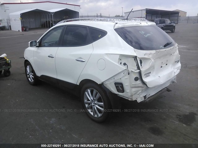 KM8JUCAC4BU171943 - 2011 HYUNDAI TUCSON GLS/LIMITED 白色 照片 3