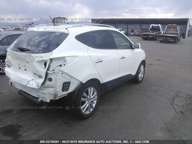 KM8JUCAC4BU171943 - 2011 HYUNDAI TUCSON GLS/LIMITED 白色 照片 4