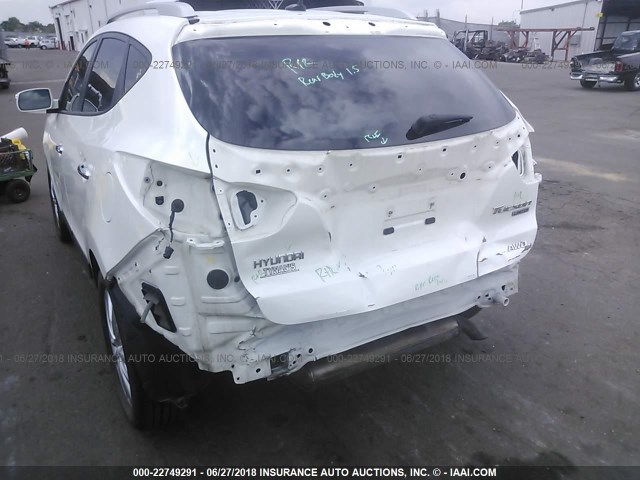 KM8JUCAC4BU171943 - 2011 HYUNDAI TUCSON GLS/LIMITED WHITE photo 6