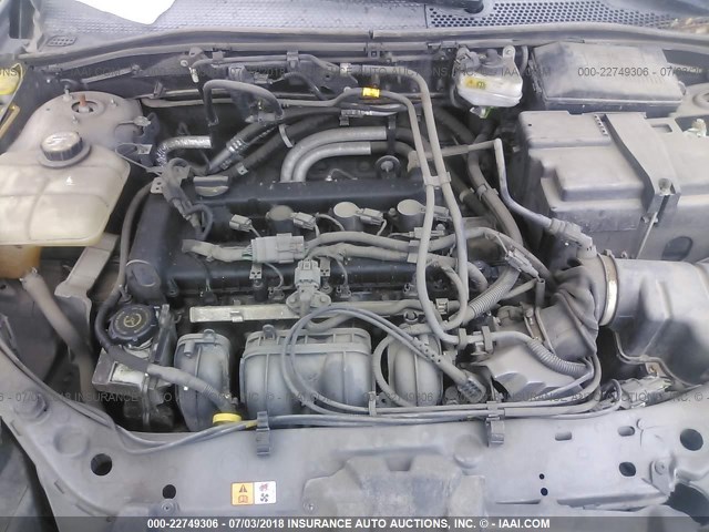 1FAFP34N67W130052 - 2007 FORD FOCUS ZX4/S/SE/SES ნაცრისფერი ფოტო 10