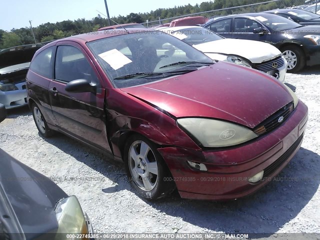 3FAFP31323R125236 - 2003 FORD FOCUS ZX3 RED photo 1