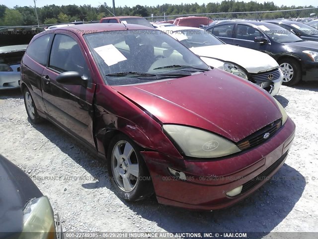 3FAFP31323R125236 - 2003 FORD FOCUS ZX3 RED photo 6