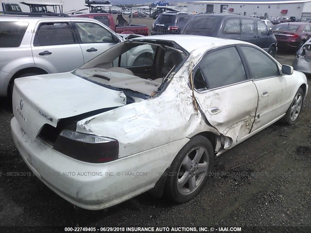 19UUA56853A091775 - 2003 ACURA 3.2TL TYPE-S WHITE photo 4