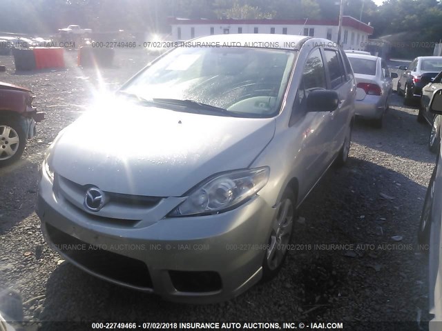 JM1CR29L160104260 - 2006 MAZDA 5 GRAY photo 2