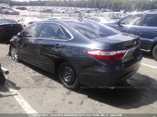 4T1BK1FK5GU576862 - 2016 TOYOTA CAMRY XSE/XLE BLACK photo 3