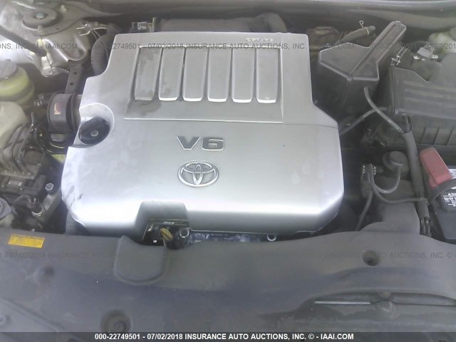 4T1BK46K68U571981 - 2008 TOYOTA CAMRY LE/XLE/SE SILVER photo 10