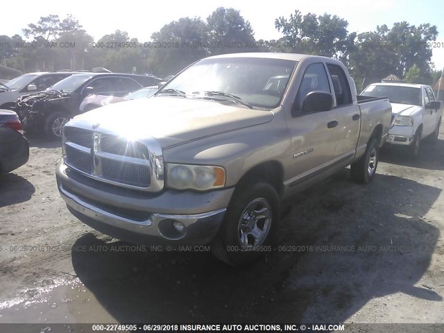 1B7HU18N92J105128 - 2002 DODGE RAM 1500 GOLD photo 2