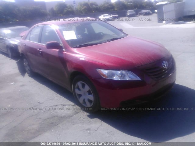4T1BE46K47U023869 - 2007 TOYOTA CAMRY NEW GENERATION CE/LE/XLE/SE RED photo 1