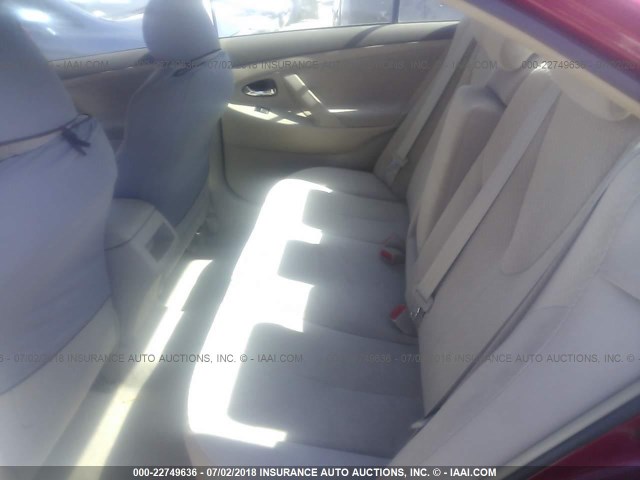 4T1BE46K47U023869 - 2007 TOYOTA CAMRY NEW GENERATION CE/LE/XLE/SE RED photo 8