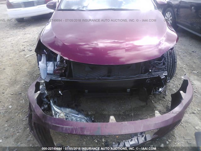 4T1BF1FKXGU503149 - 2016 TOYOTA CAMRY LE/XLE/SE/XSE BURGUNDY photo 6