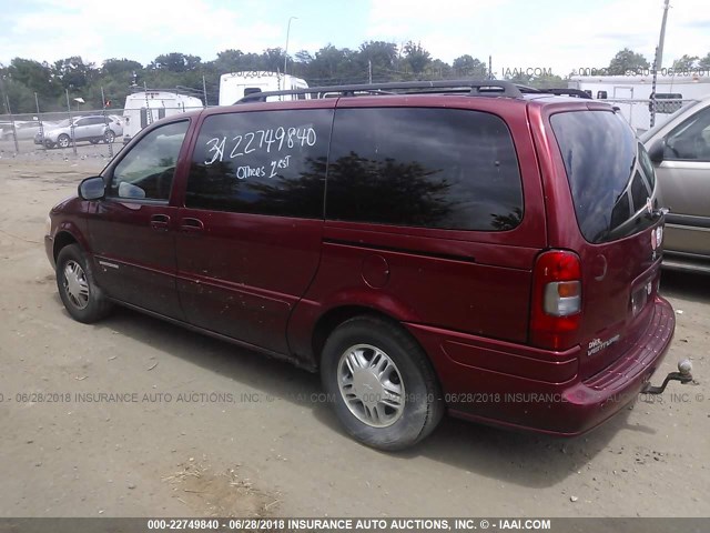 1GNDX13E52D156600 - 2002 CHEVROLET VENTURE LUXURY BURGUNDY photo 3