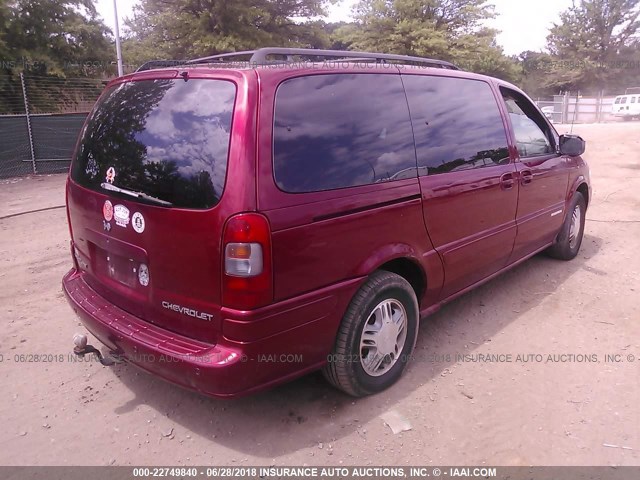 1GNDX13E52D156600 - 2002 CHEVROLET VENTURE LUXURY BURGUNDY photo 4