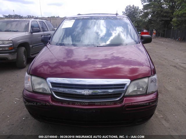 1GNDX13E52D156600 - 2002 CHEVROLET VENTURE LUXURY BURGUNDY photo 6