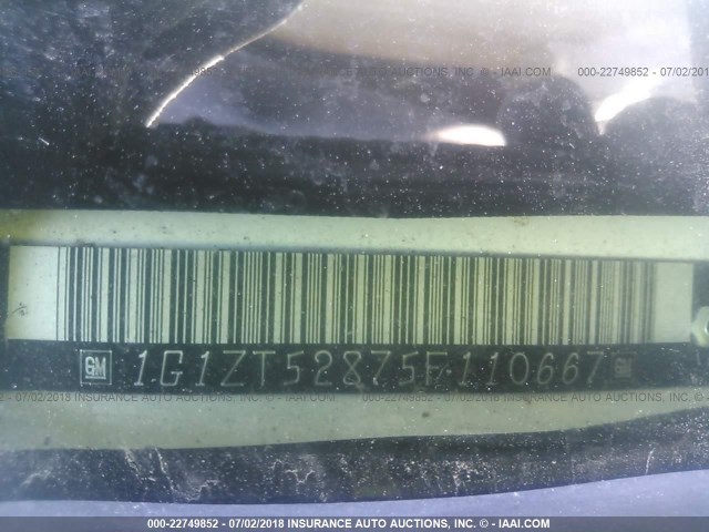 1G1ZT52875F110667 - 2005 CHEVROLET MALIBU LS 白色 照片 9