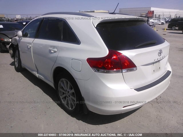 4T3ZA3BB1AU038242 - 2010 TOYOTA VENZA YELLOW photo 3