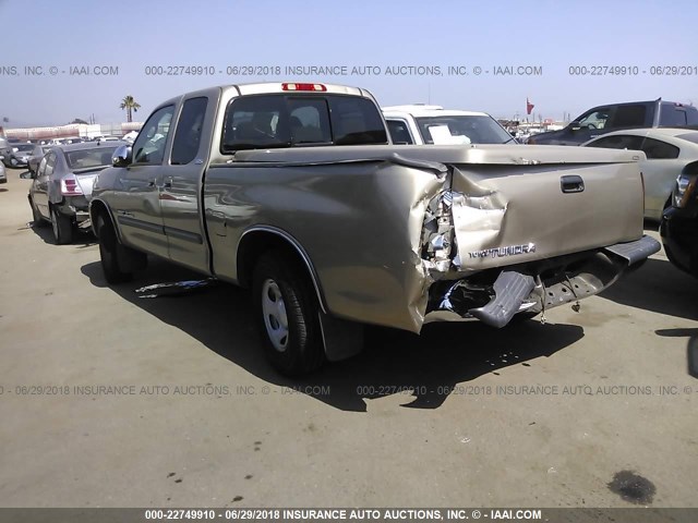 5TBRU34176S456642 - 2006 TOYOTA TUNDRA ACCESS CAB SR5 GOLD photo 3