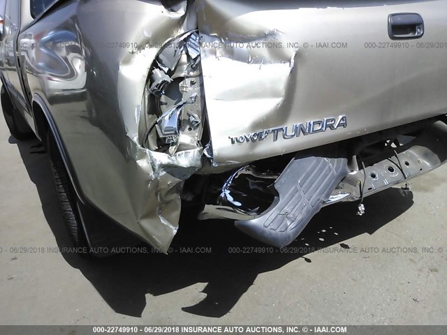 5TBRU34176S456642 - 2006 TOYOTA TUNDRA ACCESS CAB SR5 GOLD photo 6