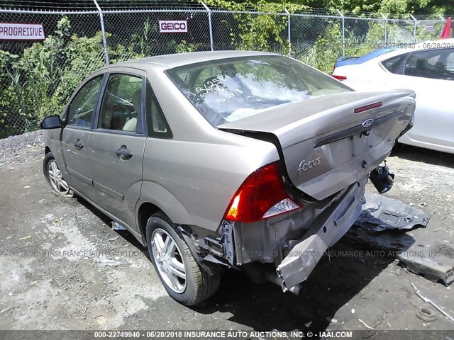 1FAFP34393W316614 - 2003 FORD FOCUS SE COMFORT/SE SPORT Dark Brown photo 3