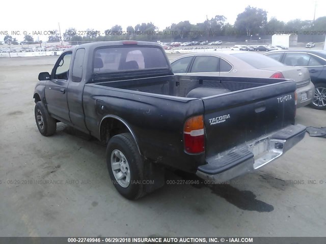 4TASM92NXYZ628323 - 2000 TOYOTA TACOMA XTRACAB PRERUNNER 黑色 照片 3