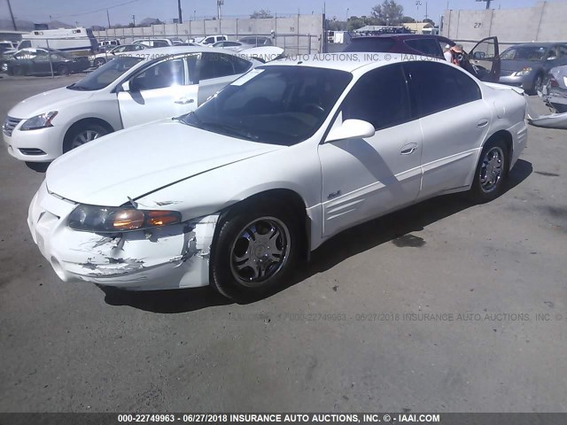 1G2HY54K324162600 - 2002 PONTIAC BONNEVILLE SLE WHITE photo 2