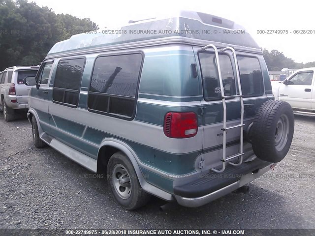 2B6HB21Y9SK505456 - 1995 DODGE RAM VAN B2500 GRAY photo 3