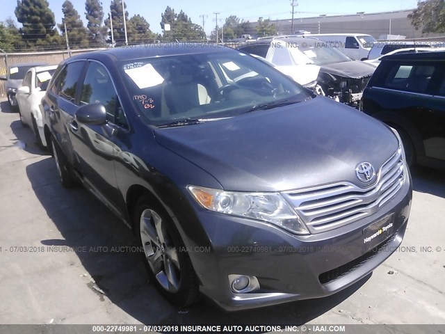 4T3ZK3BB0AU029206 - 2010 TOYOTA VENZA GRAY photo 1