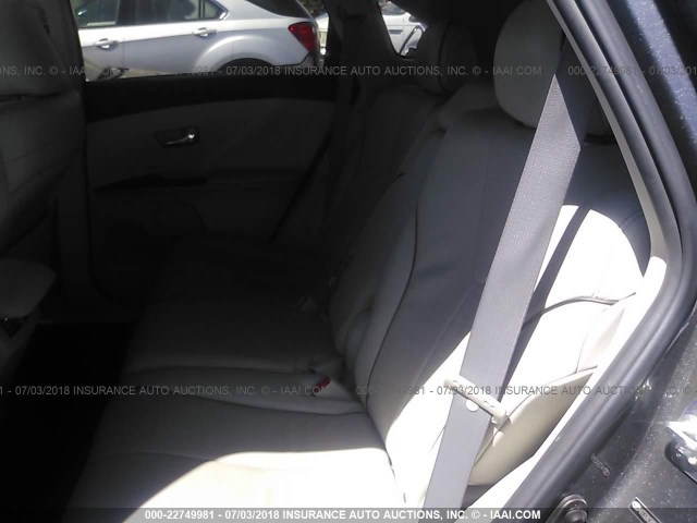 4T3ZK3BB0AU029206 - 2010 TOYOTA VENZA GRAY photo 8