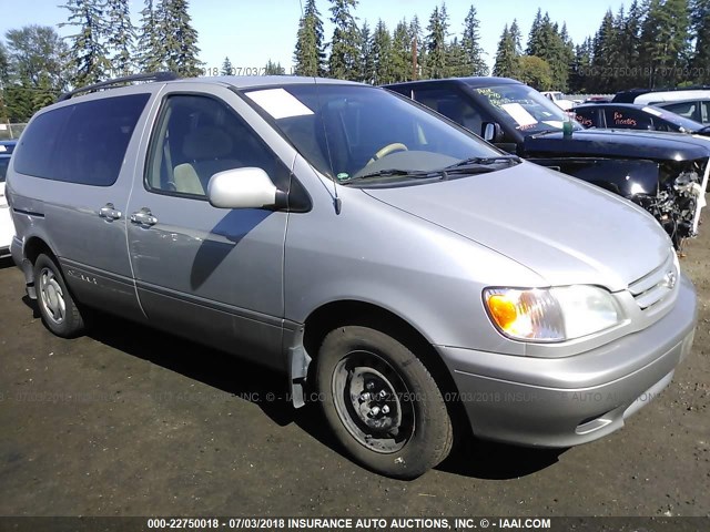 4T3ZF13C63U522195 - 2003 TOYOTA SIENNA LE/XLE SILVER photo 1