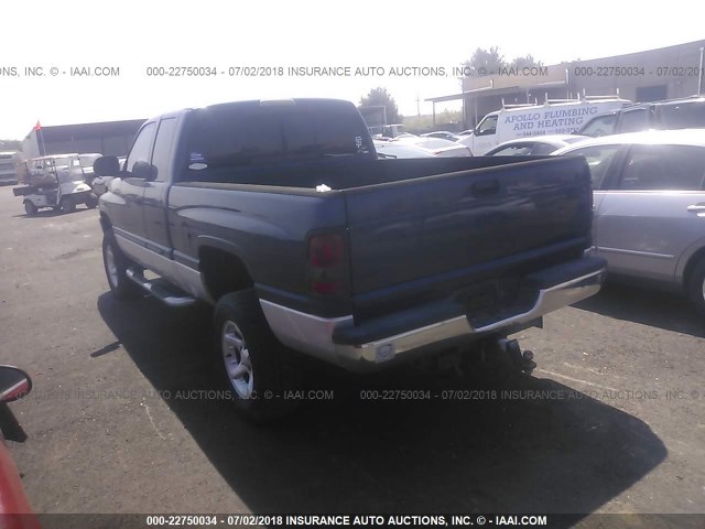 3B7HF13Z91G797671 - 2001 DODGE RAM 1500 BLUE photo 3