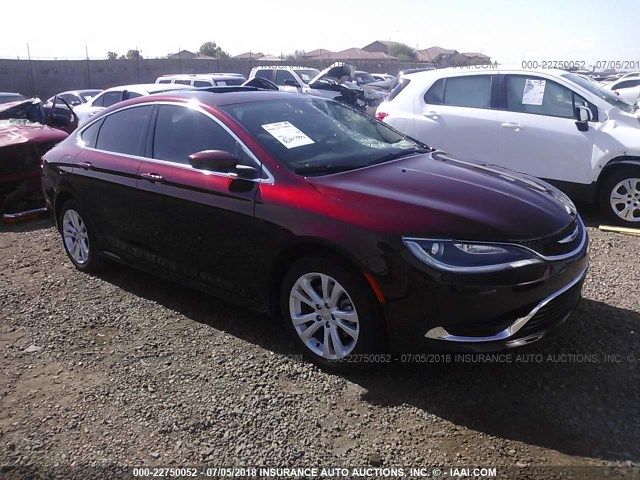 1C3CCCAB7GN168970 - 2016 CHRYSLER 200 LIMITED RED photo 1