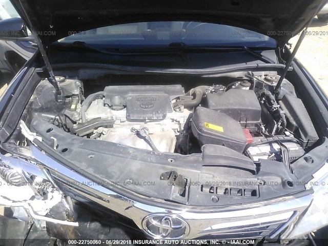 4T1BF1FK6CU518855 - 2012 TOYOTA CAMRY SE/LE/XLE BLACK photo 10
