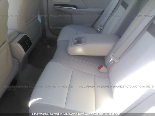 4T1BF1FK6CU518855 - 2012 TOYOTA CAMRY SE/LE/XLE BLACK photo 8