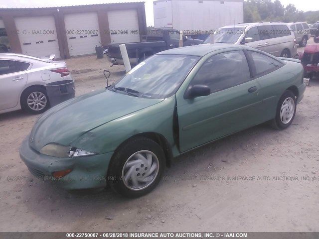 3G1JC1242XS832985 - 1999 CHEVROLET CAVALIER RS GREEN photo 2