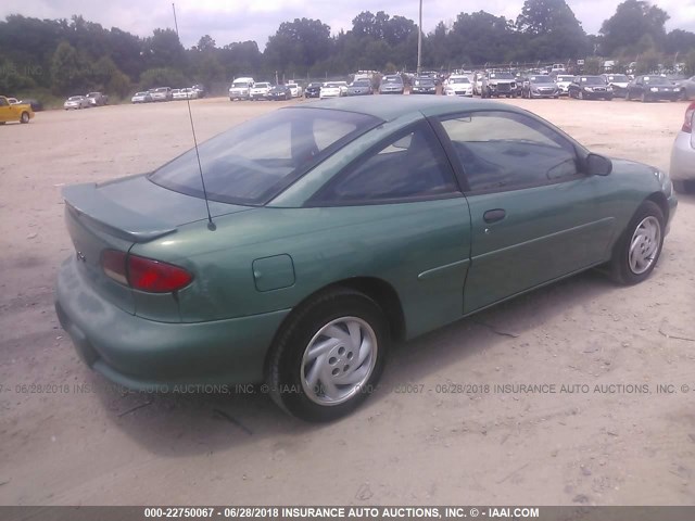 3G1JC1242XS832985 - 1999 CHEVROLET CAVALIER RS GREEN photo 4