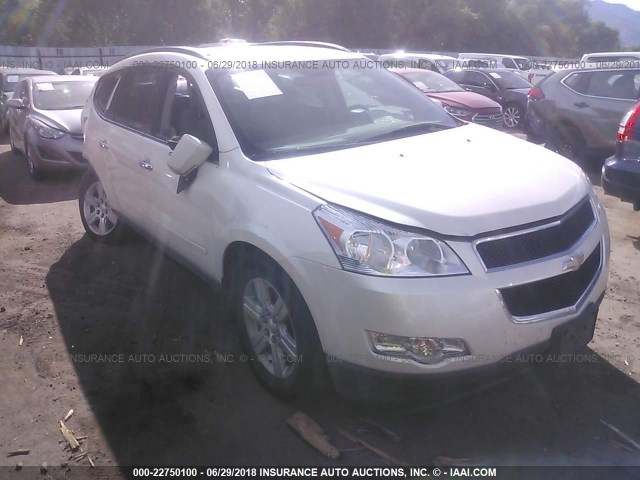 1GNKVGED9CJ181569 - 2012 CHEVROLET TRAVERSE LT WHITE photo 1