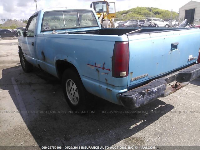 1GTEK14Z4PE543119 - 1993 GMC SIERRA K1500 BLUE photo 6