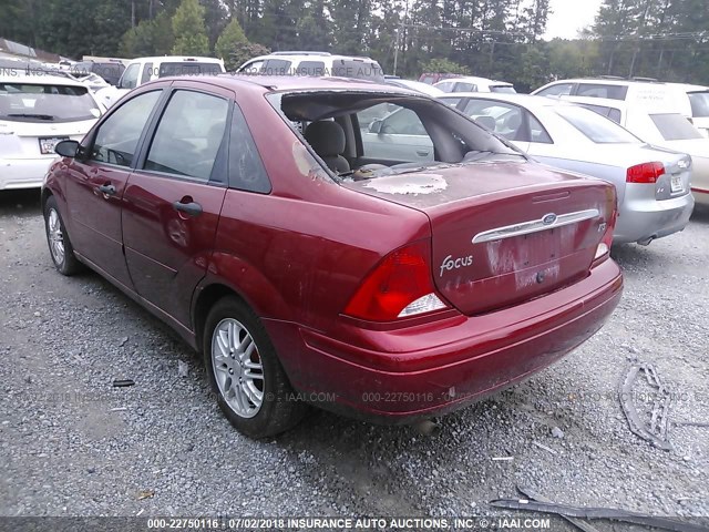 1FAFP3836YW402478 - 2000 FORD FOCUS ZTS BURGUNDY photo 3