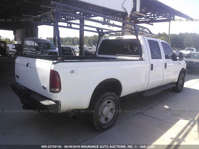 1FTWW31P37EA29348 - 2007 FORD F350 SRW SUPER DUTY WHITE photo 4