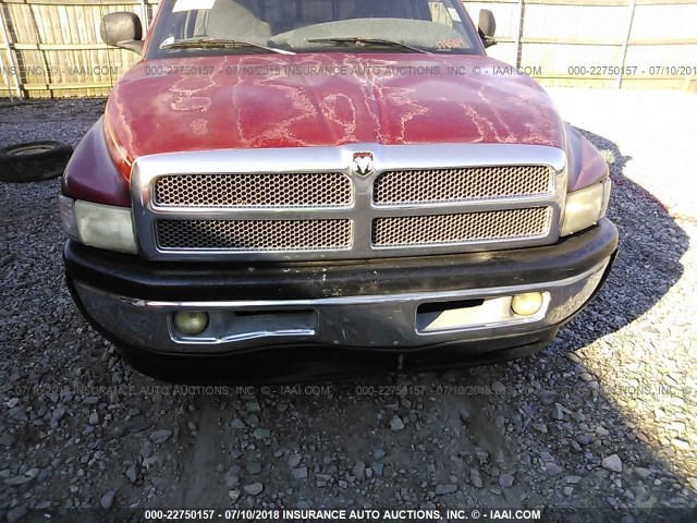 3B7HC13Y6XG178504 - 1999 DODGE RAM 1500 BURGUNDY photo 6