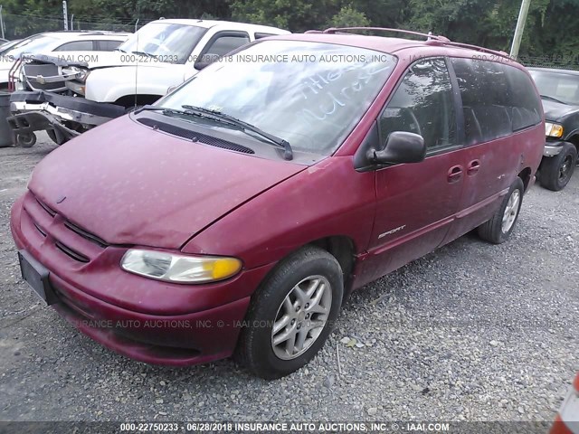 1B4GP44G5WB661249 - 1998 DODGE GRAND CARAVAN SE/SPORT RED photo 2