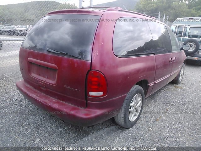 1B4GP44G5WB661249 - 1998 DODGE GRAND CARAVAN SE/SPORT RED photo 4