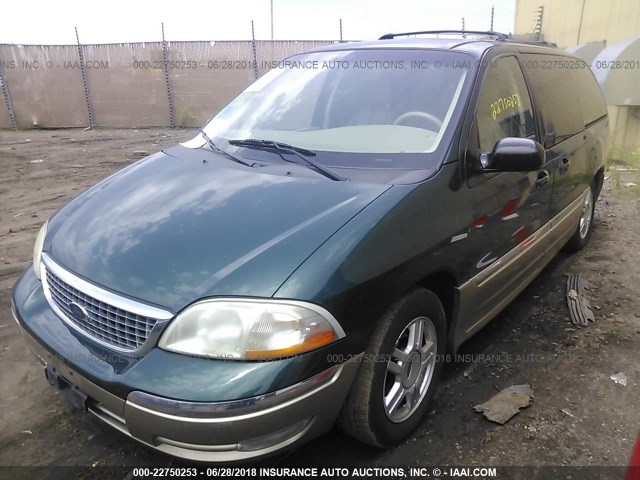 2FMZA53461BB84940 - 2001 FORD WINDSTAR SEL GREEN photo 6