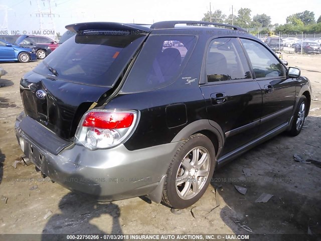 JF1GG68696G812358 - 2006 SUBARU IMPREZA OUTBACK SPORT/OUTBACK SPC BLACK photo 4