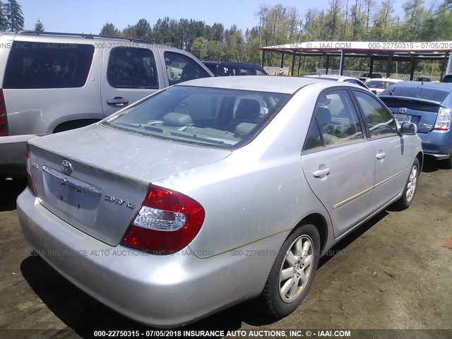 4T1BE32K72U584219 - 2002 TOYOTA CAMRY LE/XLE/SE 银色 照片 6