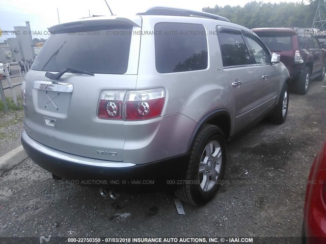 1GKEV23748J130675 - 2008 GMC ACADIA SLT-1 SILVER photo 4