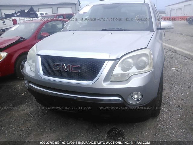 1GKEV23748J130675 - 2008 GMC ACADIA SLT-1 SILVER photo 6