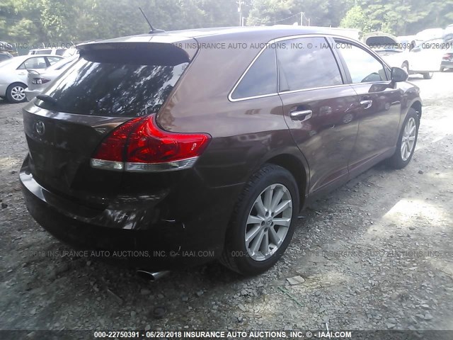 4T3ZE11A69U001782 - 2009 TOYOTA VENZA BROWN photo 4