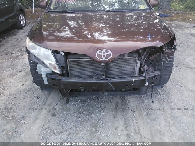 4T3ZE11A69U001782 - 2009 TOYOTA VENZA BROWN photo 6