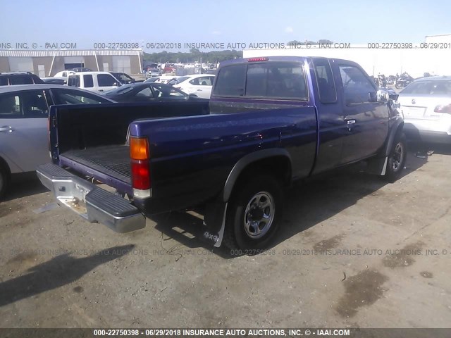 1N6SD16Y4SC395265 - 1995 NISSAN TRUCK KING CAB XE PURPLE photo 4