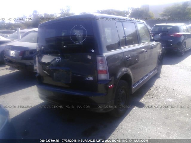 JTLKT334X64124430 - 2006 TOYOTA SCION XB შავი ფოტო 4